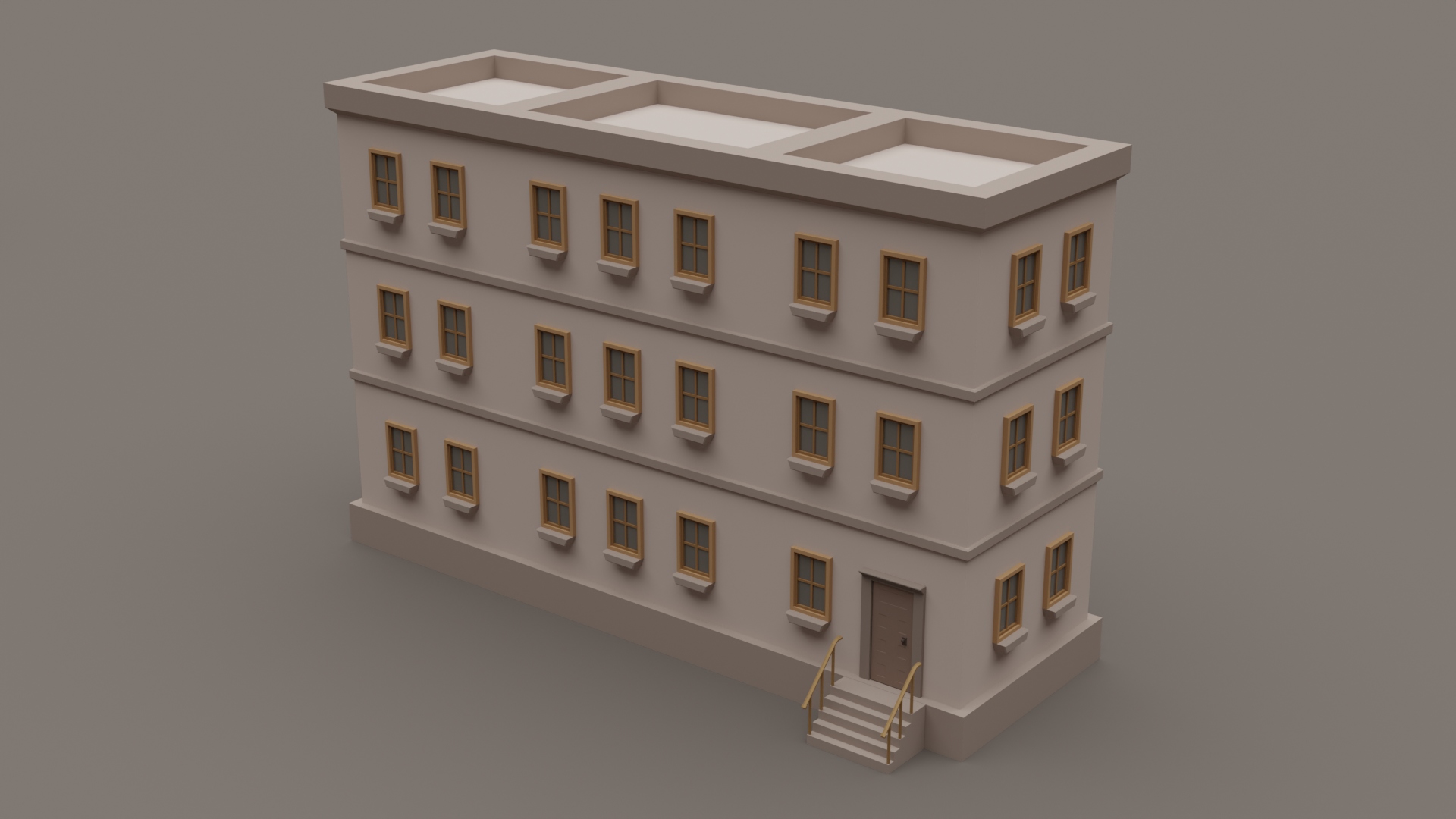 Modular Modern Buildings Pack - Free 3D Models For Games