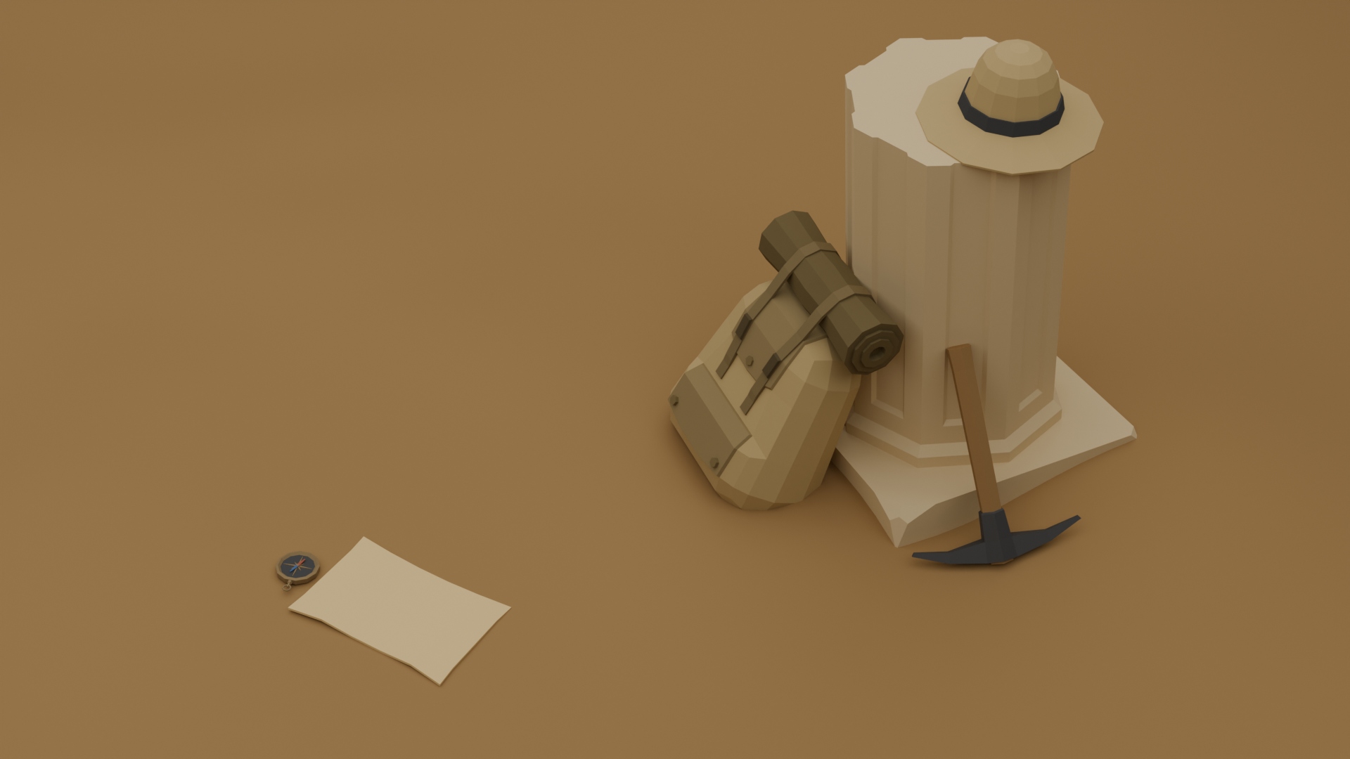 Archaeological Adventurer Tools Pack - Free 3D Models For Games