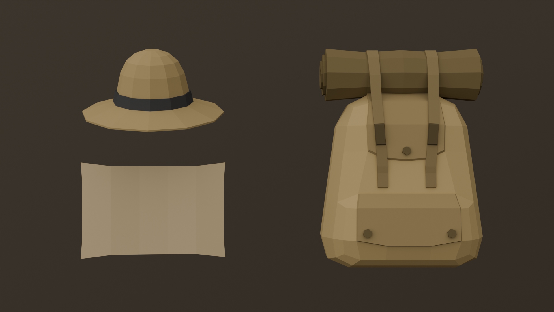 Archaeological Adventurer Tools Pack - Free 3D Models For Games