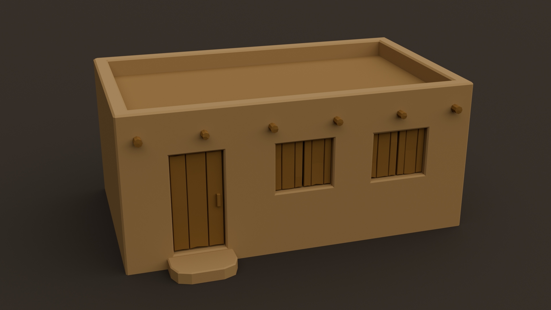 Arab Clay Buildings Pack - Free 3D Models For Games