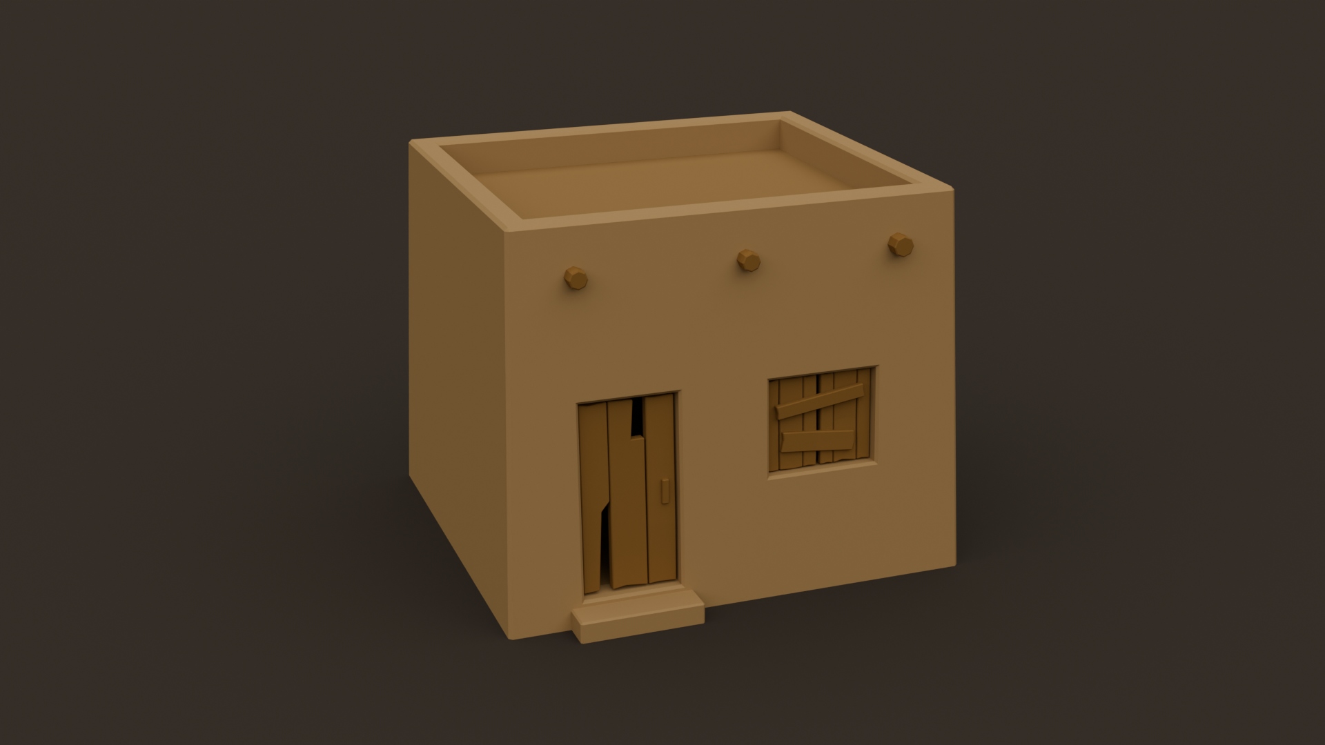 Arab Clay Buildings Pack - Free 3D Models For Games