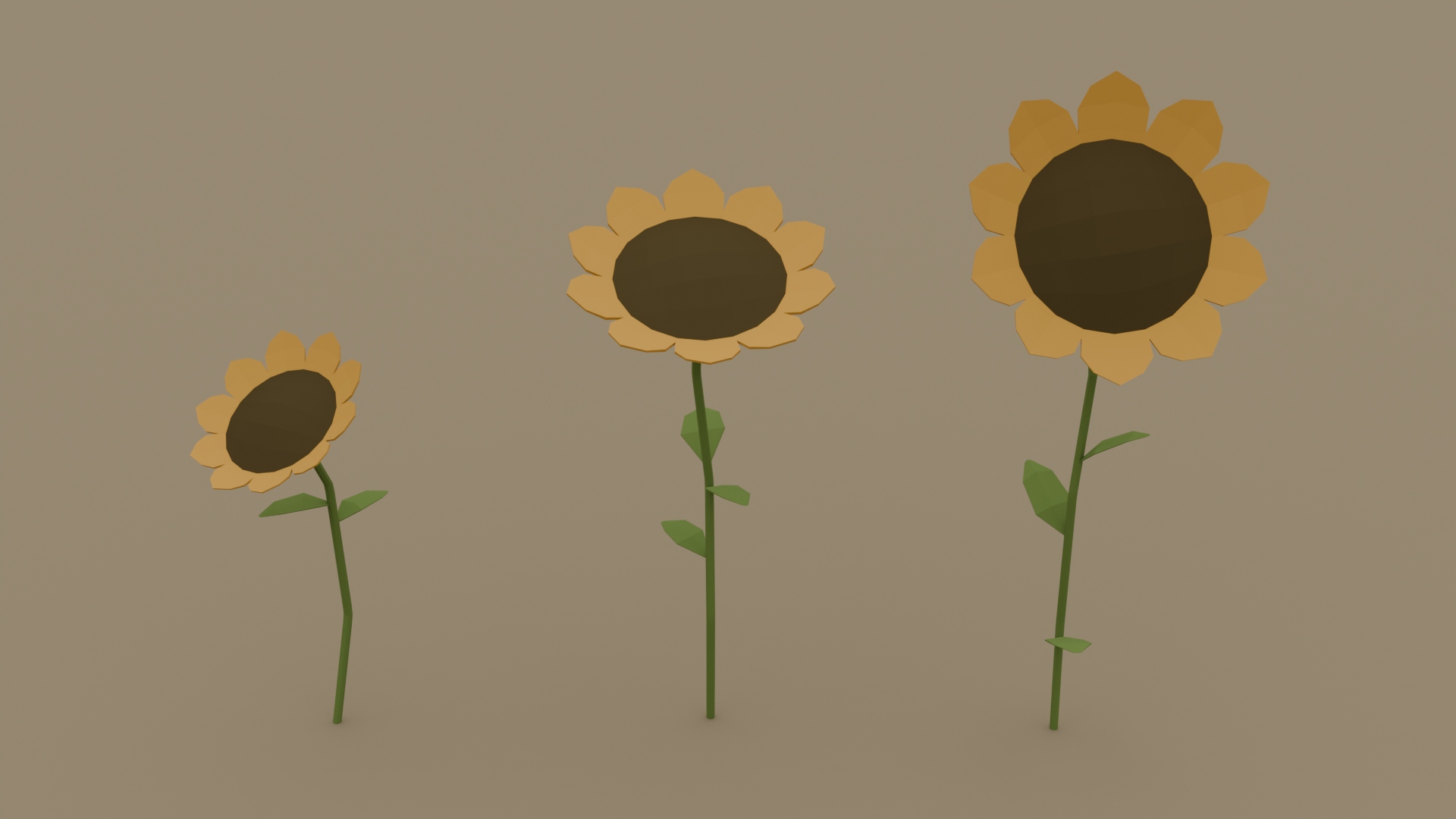 Natural Spring Flowers Pack - Free 3D Models For Games