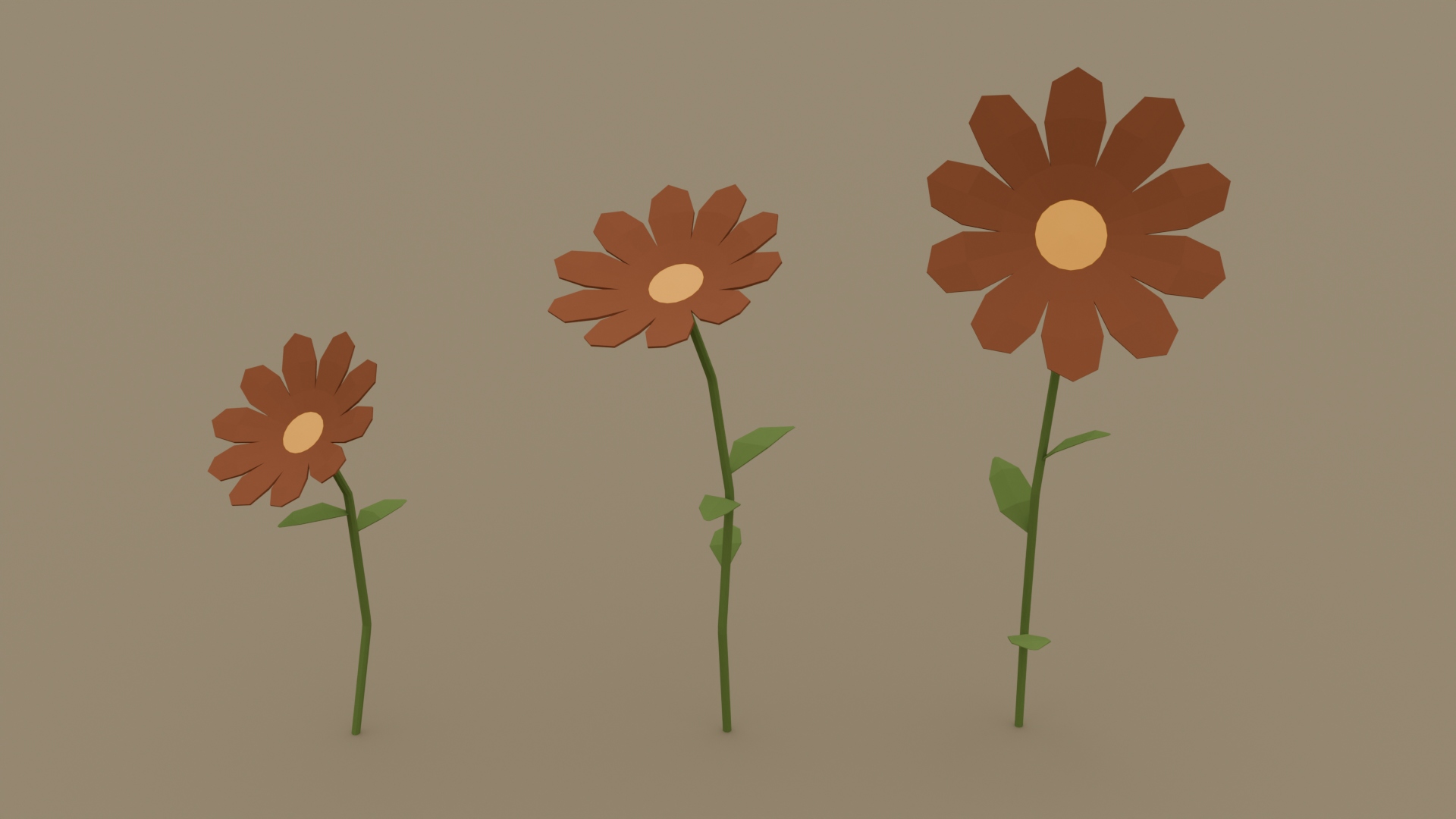 Natural Spring Flowers Pack - Free 3D Models For Games