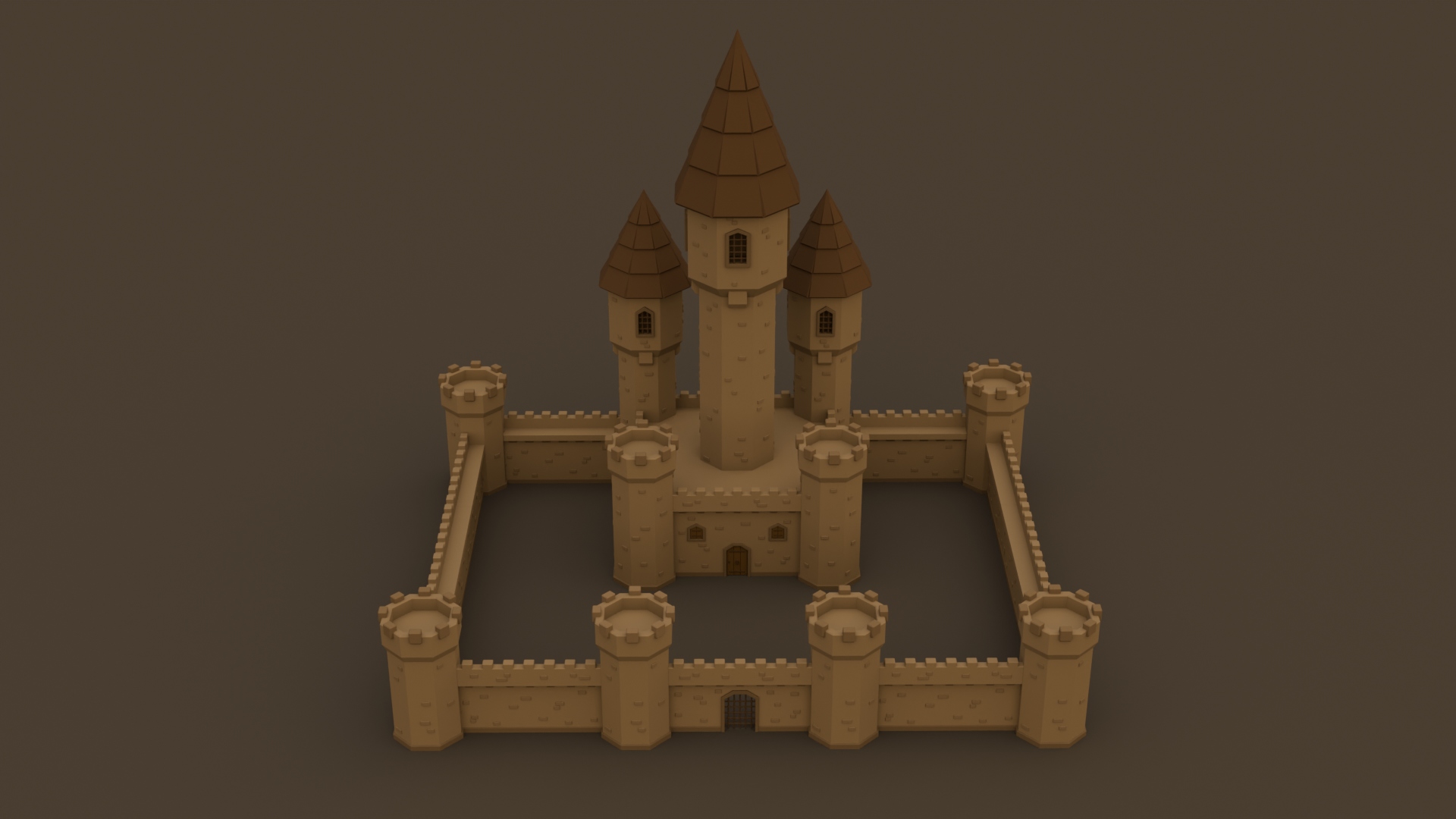 Medieval Modular Castle Pack - Free 3D Models For Games