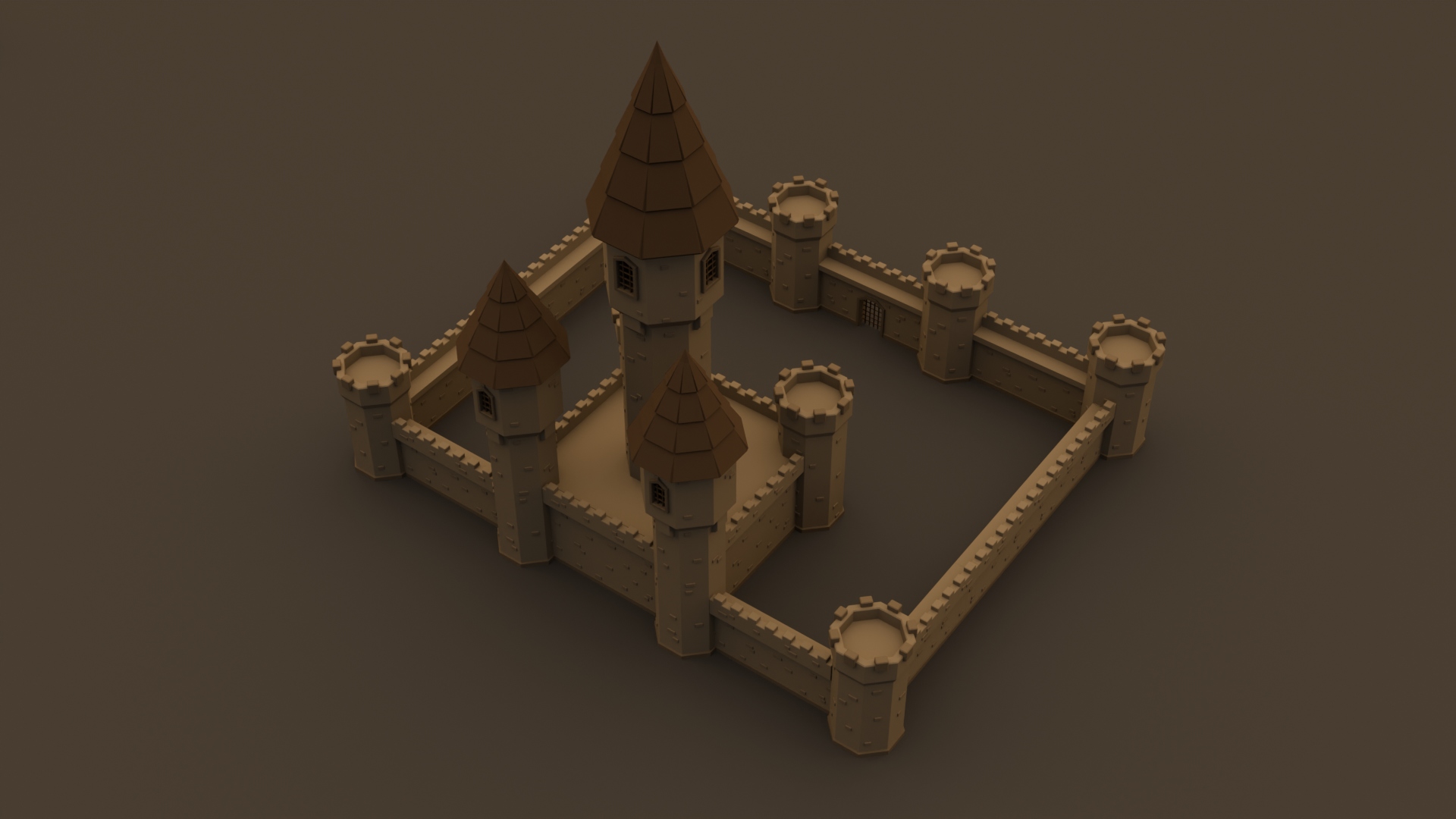 Medieval Modular Castle Pack - Free 3D Models For Games