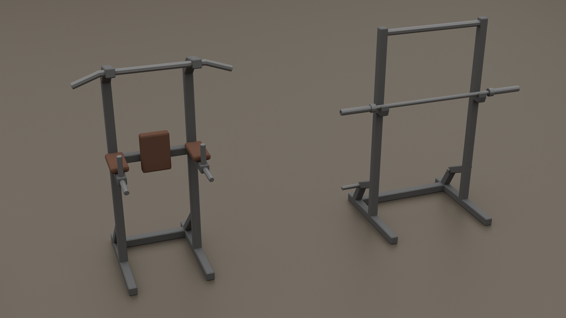 Old School Gym Equipment Pack - Free 3D Models For Games