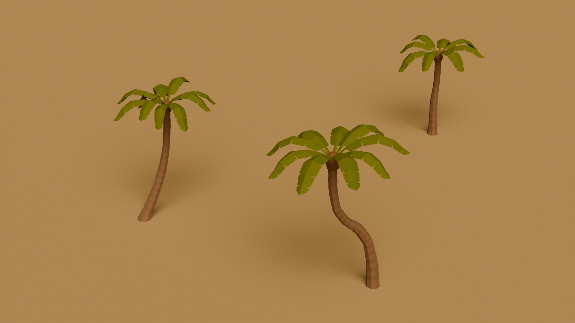 Simpilfied Palm Trees Pack - Free 3D Models For Games