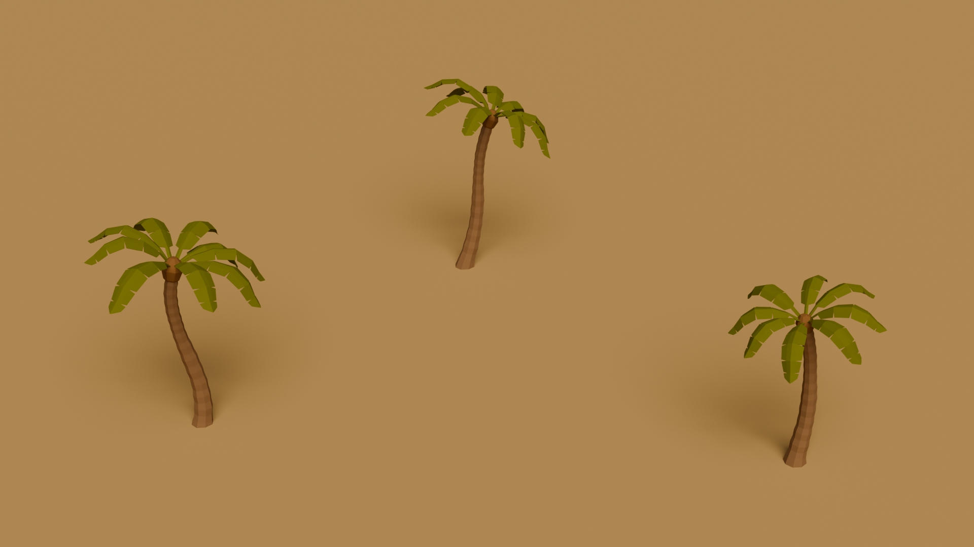 Simpilfied Palm Trees Pack - Free 3D Models For Games