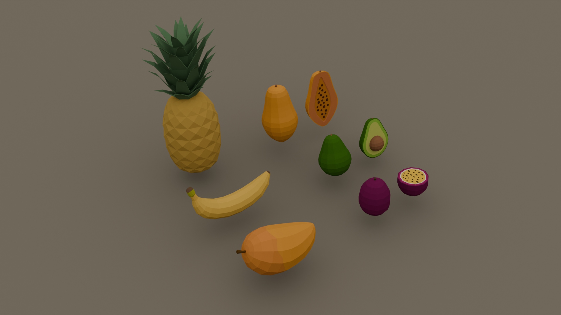 Vibrant Tropical Fruits Pack - Free 3D Models For Games