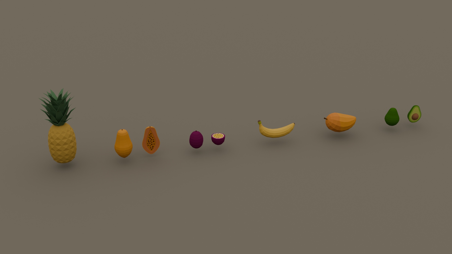 Vibrant Tropical Fruits Pack - Free 3D Models For Games