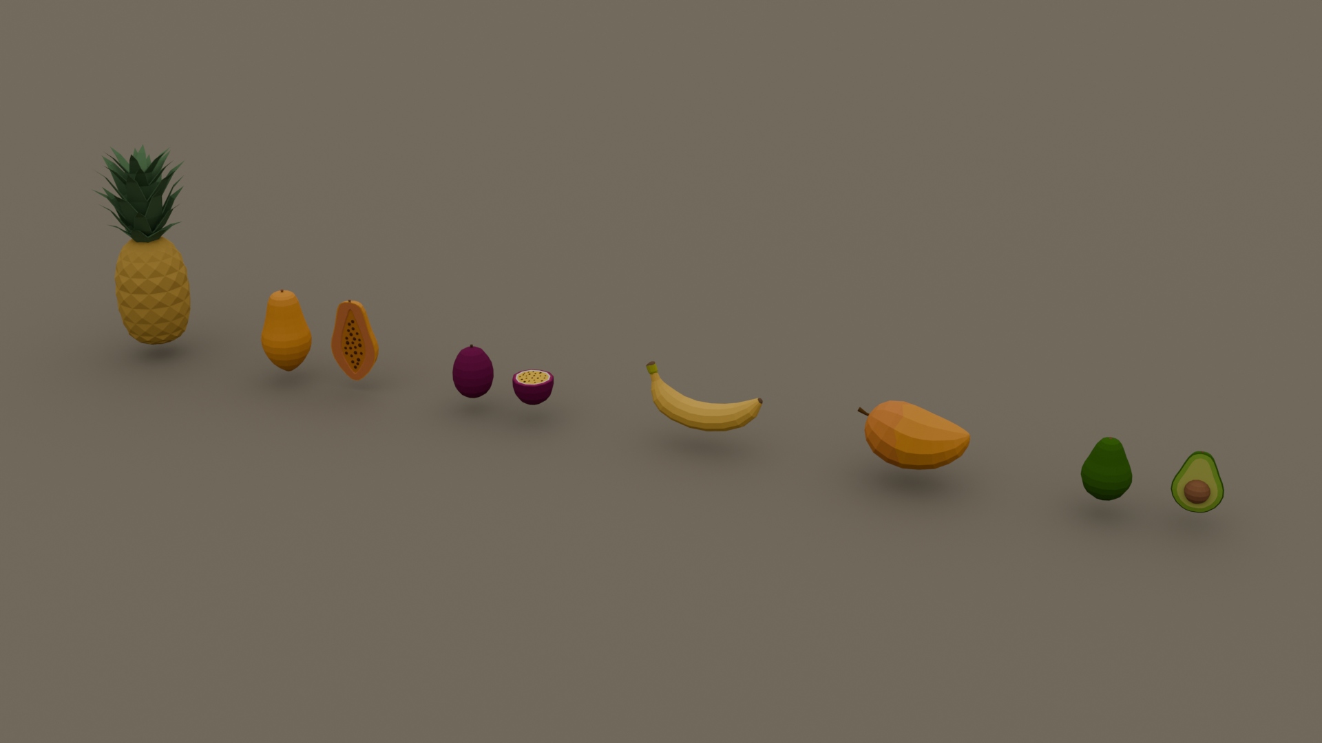 Vibrant Tropical Fruits Pack - Free 3D Models For Games