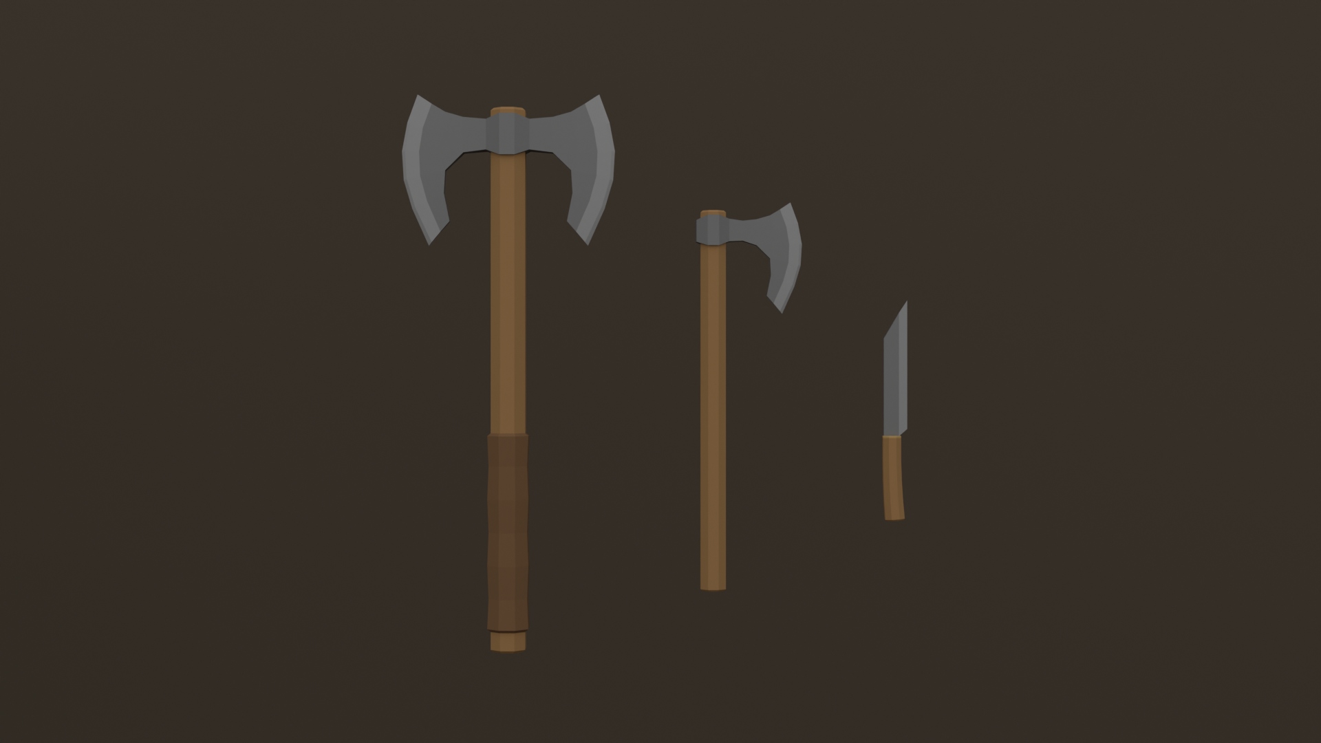 Viking Warrior Weapons Pack - Free 3D Models For Games